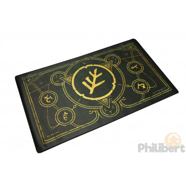 Playmat Infinite Black - The Elder Sign Eldritch Green