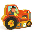 Puzzle Silhouette - Le Tracteur - 16 pièces 0